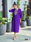 Five Star Vol 3 By Vaniska Vatican Silk Embroidery Online Long Kurtis Wholesale